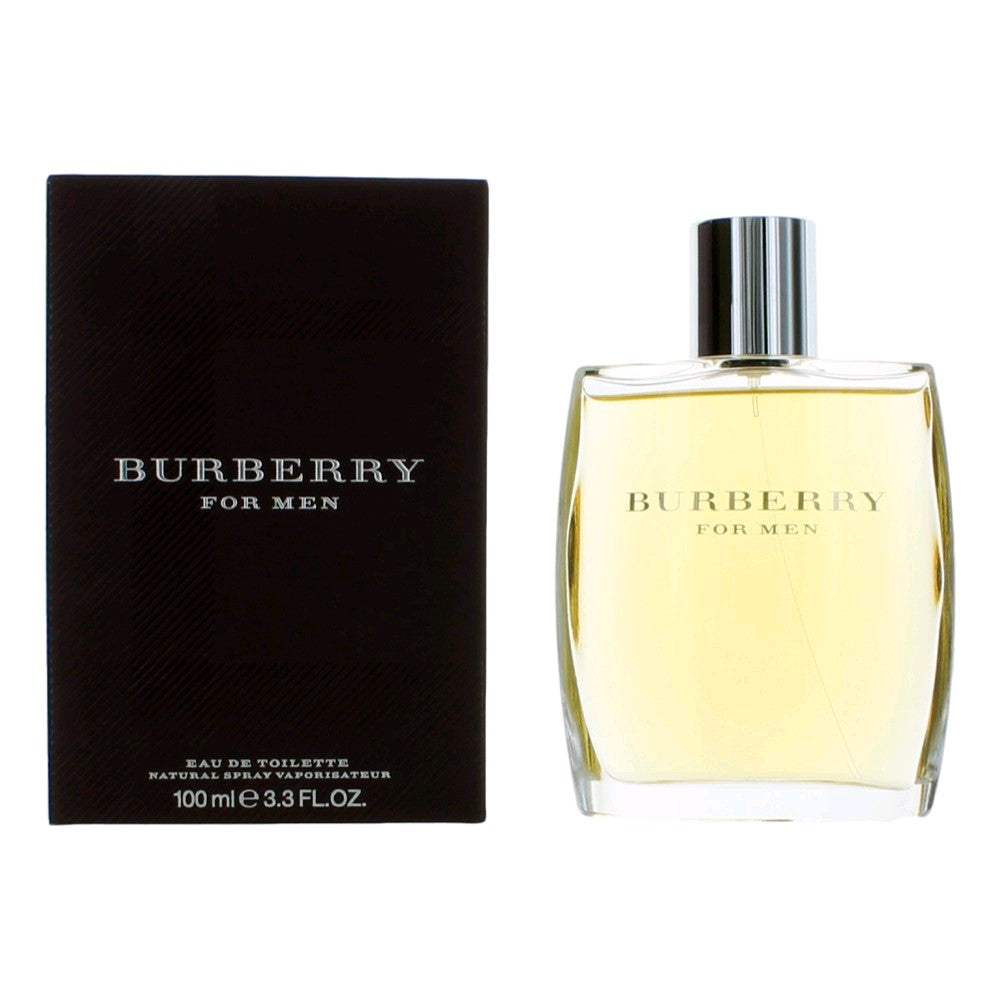 Bottle of Burberry by Burberry, 3.3 oz Eau De Toilette Spray for Men